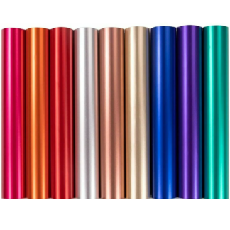 9pcs 30×30cm Matte Metallic Permanent Adhesive Vinyl Bundle – Sticky Sheets for Plotter & DIY Crafts