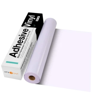 Glossy Adhesive Vinyl Roll – 30×900cm (Permanent, 12in × 30ft) White