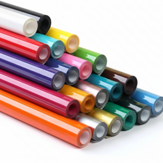 HTV Vinyl Bundle 20 Rolls – 18.2 Metres Total (12" x 3ft Each) – Easy Weed Heat Transfer Vinyl for T-Shirts – Iron-On Vinyl for Cricut & Silhouette – Wash Resistant & Soft Finish