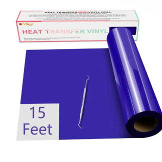 Heat Transfer Vinyl Roll 30 x 457 cm – Blue PU Iron-On