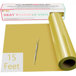 Heat Transfer Vinyl Roll 30 x 457 cm – Gold PU Iron-On