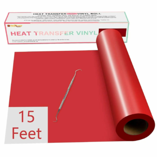 Heat Transfer Vinyl Roll 30 x 457 cm – Red PU Iron-On