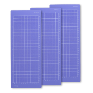 Cricut Joy Compatible Cutting Mats 11.4 x 30.5 cm – Strong Grip 3 Pack (Purple)