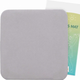Heat Press Mat 38 x 38 cm – Double-Sided Insulated Pad (Grey)
