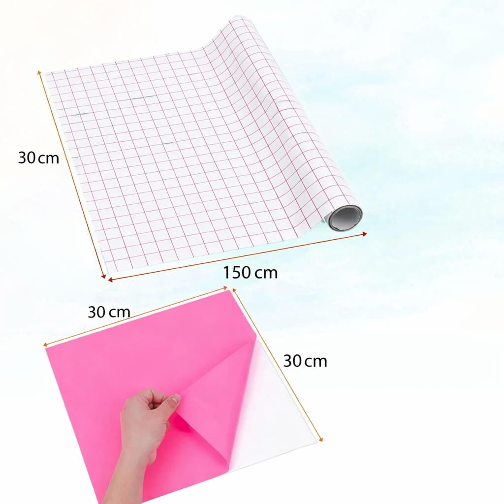 Permanent Adhesive Vinyl Sheets 30.5 × 30.5 cm – 80 Sheet Pack (70 Vinyl + 10 Transfer Tape) - Image 3