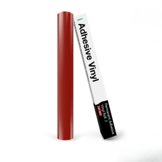 Silhouette-Compatible Permanent Adhesive Vinyl Roll 30 x 152 cm – Glossy Red Craft Vinyl