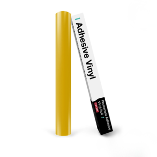 Silhouette-Compatible Permanent Adhesive Vinyl Roll 30 x 152 cm – Glossy Yellow Craft Vinyl
