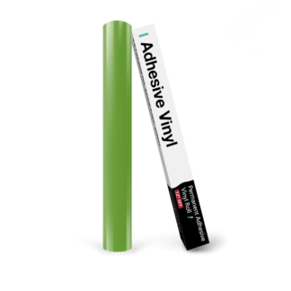 Silhouette-Compatible Permanent Adhesive Vinyl Roll 30 x 152 cm – Glossy Fruit Green Craft Vinyl