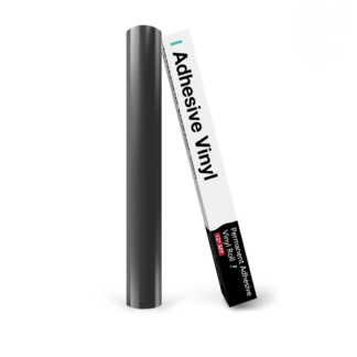 Silhouette-Compatible Permanent Adhesive Vinyl Roll 30 x 152 cm – Glossy Dark Grey Craft Vinyl