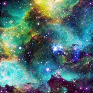 Cricut-Compatible Starry Sky Green Galaxy Infusible Ink Transfer Sheet