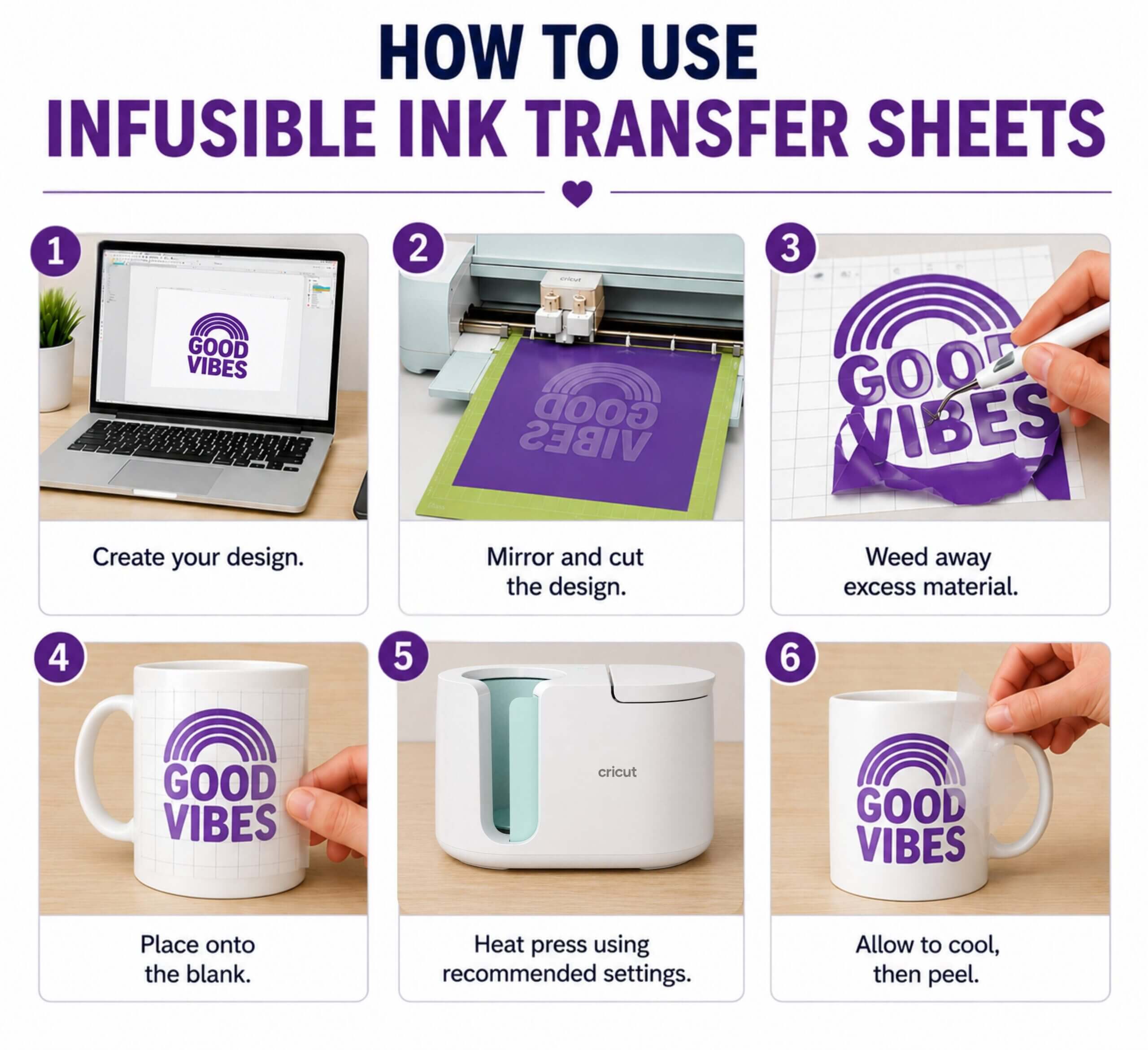 Cricut-Compatible Red Infusible Ink Sheet 30 x 25 cm - Image 4